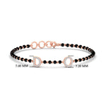 Load image into Gallery viewer, Initial Mens Diamond Mangalsutra Bracelet