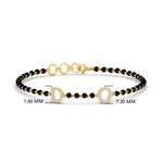Load image into Gallery viewer, Initial Mens Diamond Mangalsutra Bracelet