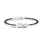 Load image into Gallery viewer, Double Infinity Mens Diamond Mangalsutra Bracelet