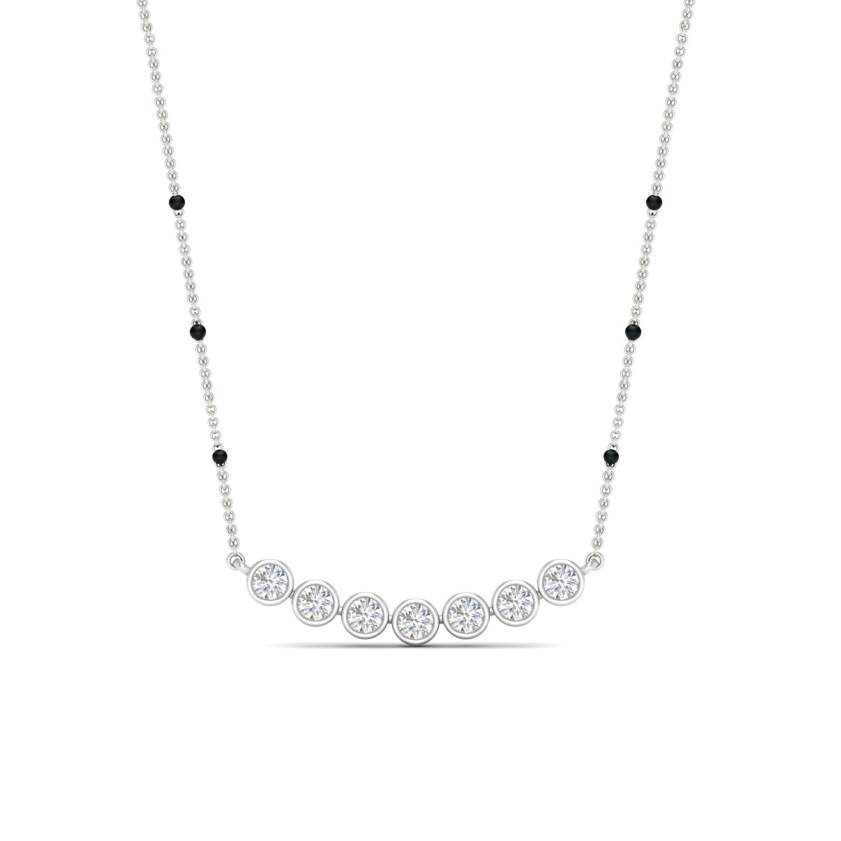 Modern Bezel Delicate Mangalsutra