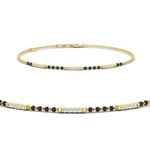 Load image into Gallery viewer, modern-mangalsutra-diamond-bracelet-in-yellow-gold-mgsbrc11660sleep-nl-yg