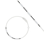 Load image into Gallery viewer, modern-mangalsutra-diamond-bracelet-white-gold-mgsbrc11660angle4-nl-wg