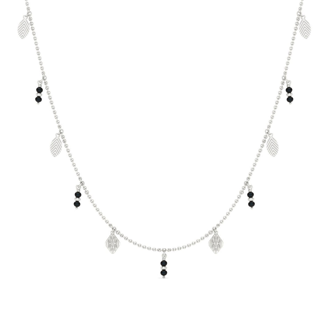 Nature Inspired Falling Leaf Mangalsutra Necklace
