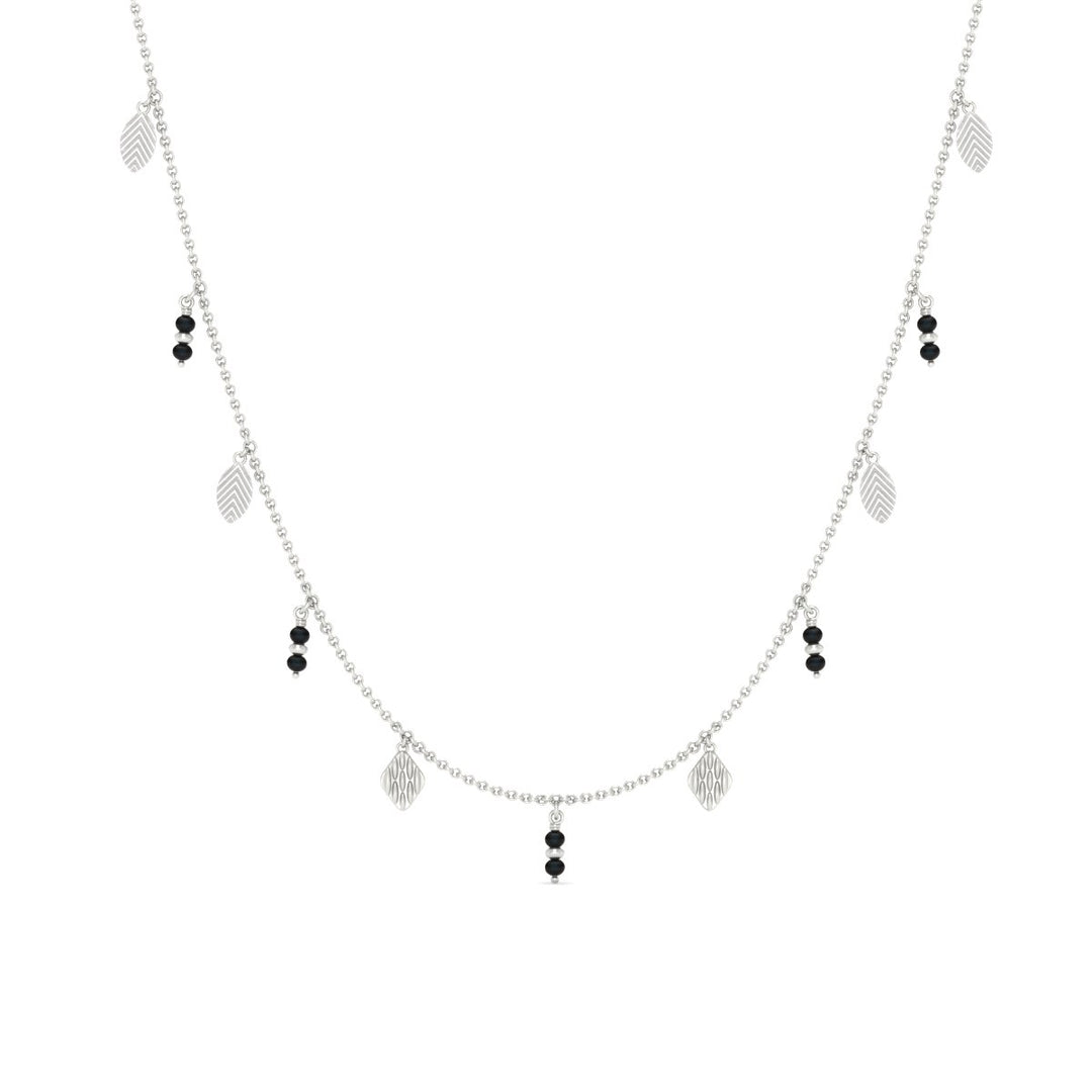 Nature Inspired Falling Leaf Mangalsutra Necklace