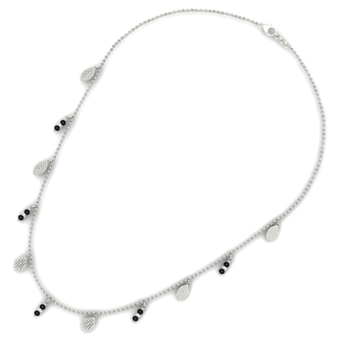 Nature Inspired Falling Leaf Mangalsutra Necklace