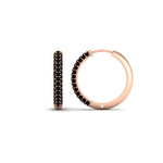 Load image into Gallery viewer, Pave Set Diamond Hoop Earrings
