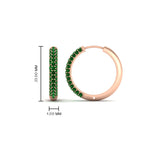 Load image into Gallery viewer, Pave Set Diamond Hoop Earrings
