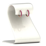 Load image into Gallery viewer, Pave Set Diamond Hoop Earrings