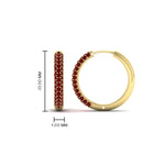 Load image into Gallery viewer, Pave Set Diamond Hoop Earrings
