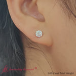 Load and play video in Gallery viewer, Round Natural Diamond Stud Earring