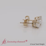 Load and play video in Gallery viewer, Round Natural Diamond Stud Earring