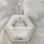 Load and play video in Gallery viewer, Pear Shape Diamond Vanki Ring