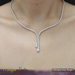 Load and play video in Gallery viewer, Tennis Eternity Y Diamond Necklace