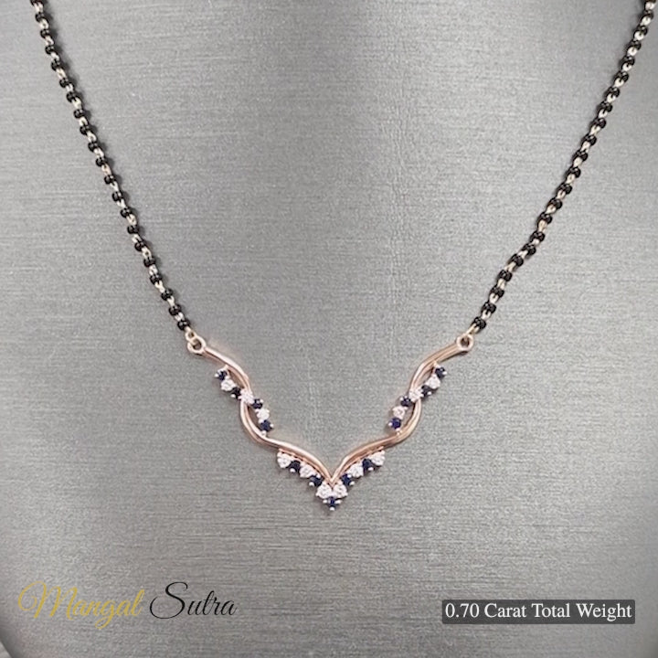 Twisted-diamond-necklace-mangalsutra-with-sapphire-in-yellow-gold-720 x 720 - MGS60964-0.77CTW