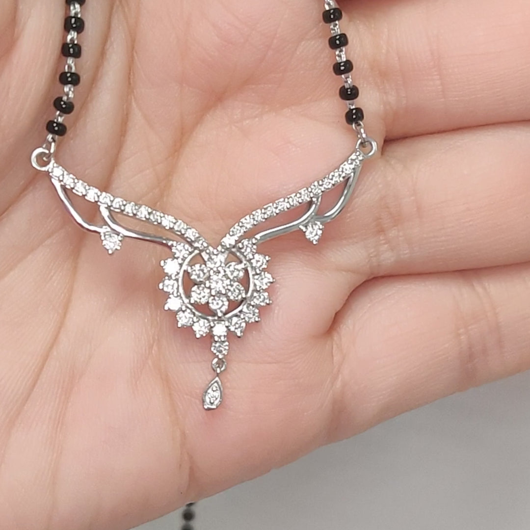 Beautiful Diamond Bead Mangalsutra