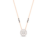 Load image into Gallery viewer, round-cluster-3-beads-modern-diamond-mangalsutra-in-rose-gold-mgs10786angle1-nl-rg.jpg?v=1767873223
