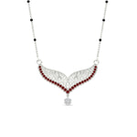 Load image into Gallery viewer, ruby-filigree-tanmaniya-spaced-out-mangalsutra-in-white-gold-mgs9027grudrangle1-nl-wg.jpg?v=1781779094