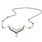 Load image into Gallery viewer, ruby-filigree-tanmaniya-spaced-out-mangalsutra-in-white-gold-mgs9027grudrsleep-nl-wg.jpg?v=1781779095