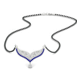 Load image into Gallery viewer, sapphire-filigree-tanmaniya-mangalsutra-in-white-gold-mgs9027gsablsleep-nl-wg.jpg?v=1781775932