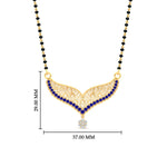 Load image into Gallery viewer, sapphire-filigree-tanmaniya-mangalsutra-in-yellow-gold-mgs9027gsablangle1-nl-yg-hw.jpg?v=1781775932