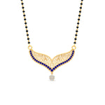 Load image into Gallery viewer, sapphire-filigree-tanmaniya-mangalsutra-in-yellow-gold-mgs9027gsablangle1-nl-yg.jpg?v=1781775932