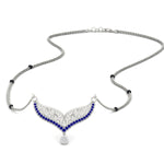 Load image into Gallery viewer, sapphire-filigree-tanmaniya-spaced-out-mangalsutra-in-white-gold-mgs9027gsablsleep-nl-wg.jpg?v=1781775884