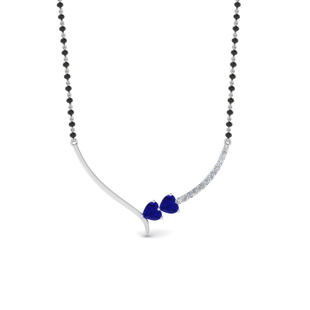Heart Diamond Simple Mangalsutra Design
