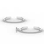 Load image into Gallery viewer, simple-classic-gold-toe-ring-in-sterling-silver-mgs11432angle2-nl-wg-hw