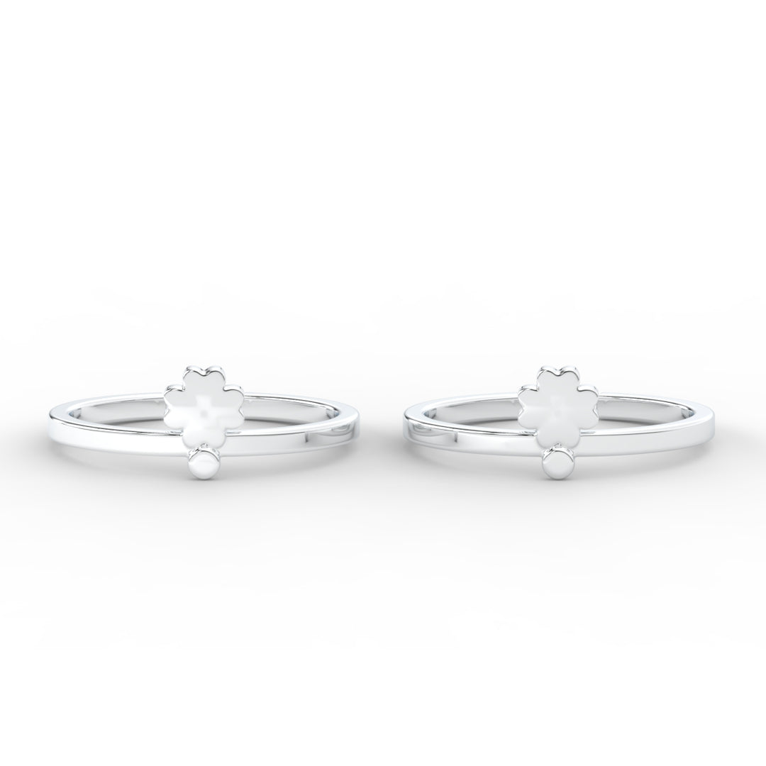 Simple Floral Toe Ring