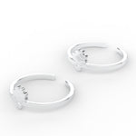 Load image into Gallery viewer, Simple Floral Toe Ring