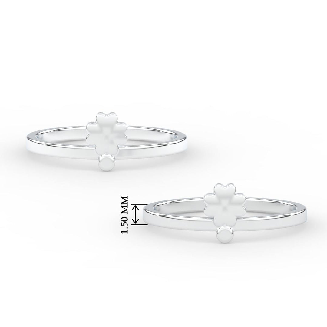 Simple Floral Toe Ring
