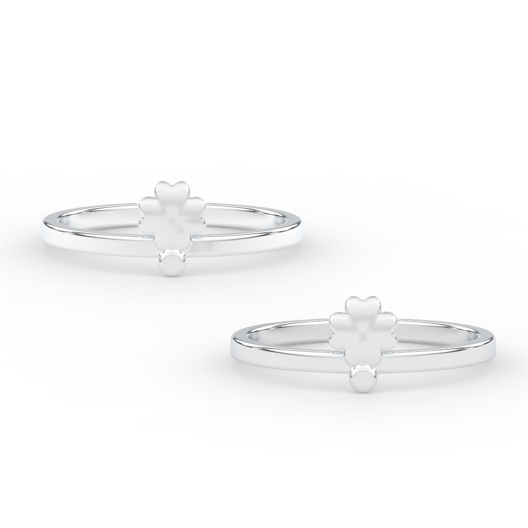 Simple Floral Toe Ring