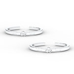 Load image into Gallery viewer, Simple Flower Design Toe Ring