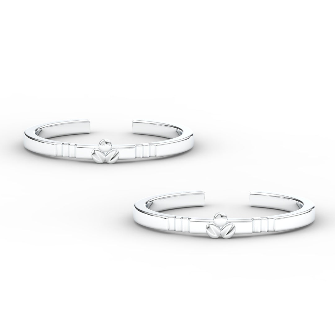 Simple Flower Design Toe Ring