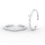 Load image into Gallery viewer, Simple Flower Design Toe Ring