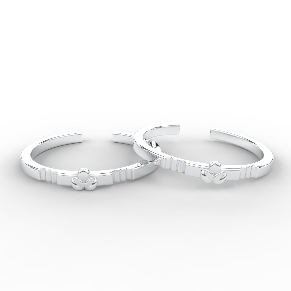 Simple Flower Design Toe Ring