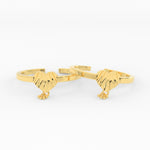 Load image into Gallery viewer, simple-heart-shaped-traditional-toe-ring-in-yellow-gold-MGS11430-NL-YG
