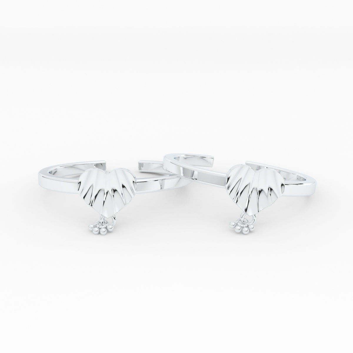 Simple Heart Shaped Traditional Toe Ring