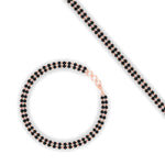Load image into Gallery viewer, simple-mens-bracelet-double-beads-chain-mangalsutra-in-rose-gold-mgsbrc11840angle4-nl-rg.jpg?v=1788945988