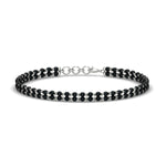 Load image into Gallery viewer, simple-mens-bracelet-double-beads-chain-mangalsutra-in-white-gold-mgsbrc11840angle1-nl-wg.jpg?v=1788945988