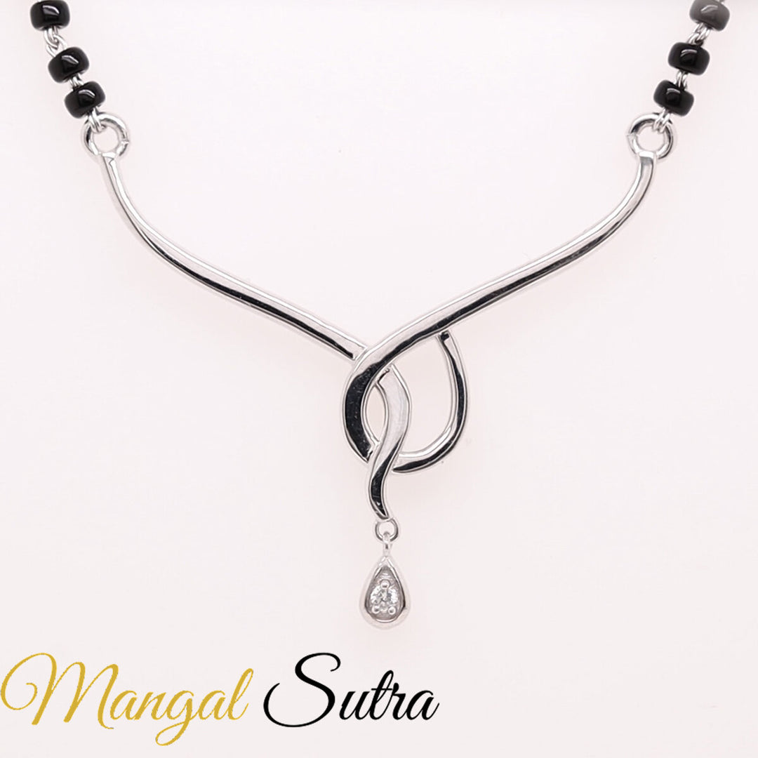 Single Diamond Gold Mangalsutra
