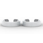 Load image into Gallery viewer, square-chain-design-adjustable-toe-ring-in-sterling-silver-mgs11445angle1-nl-wg