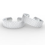 Load image into Gallery viewer, square-chain-design-adjustable-toe-ring-in-sterling-silver-mgs11445sleep-nl-wg