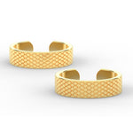 Load image into Gallery viewer, square-chain-design-adjustable-toe-ring-in-yellow-gold-MGS11445ANGLE3-NL-YG