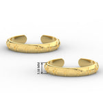 Load image into Gallery viewer, star-design-adjustable-gold-toe-rings-in-yellow-gold-MGS11434ANGLE3-NL-YG-HW