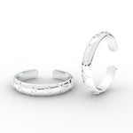 Load image into Gallery viewer, star-design-adjustable-gold-toe-rings-sterling-silver-mgs11434angle4-nl-wg