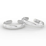 Load image into Gallery viewer, star-design-adjustable-gold-toe-rings-sterling-silver-mgs11434sleep-nl-wg