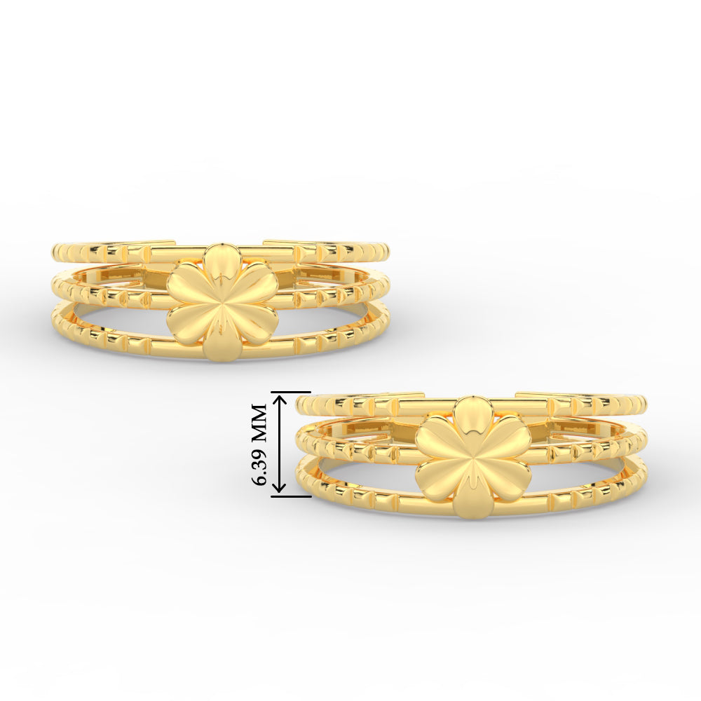 stunning-flower-design-3-layers-toe-ring-in-yellow-gold-MGS11449ANGLE3-NL-YG-HW