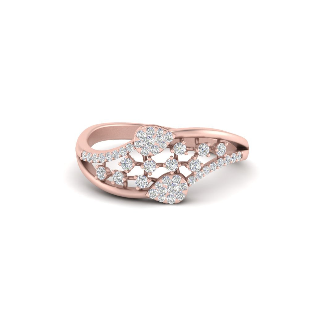 Swirl Daily Wear Natural Diamond Engagement Ring