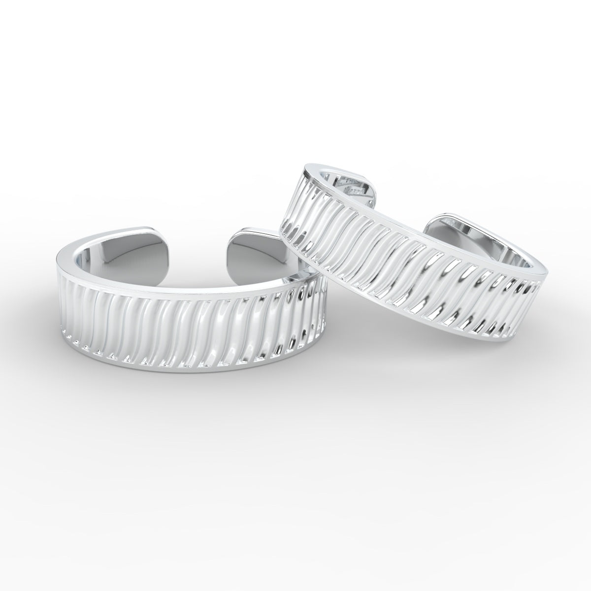 Swirl Design Toe Ring